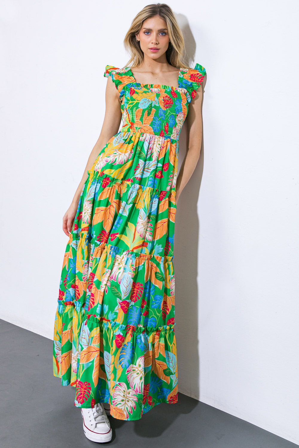 Beach-Ready Woven Maxi Dress