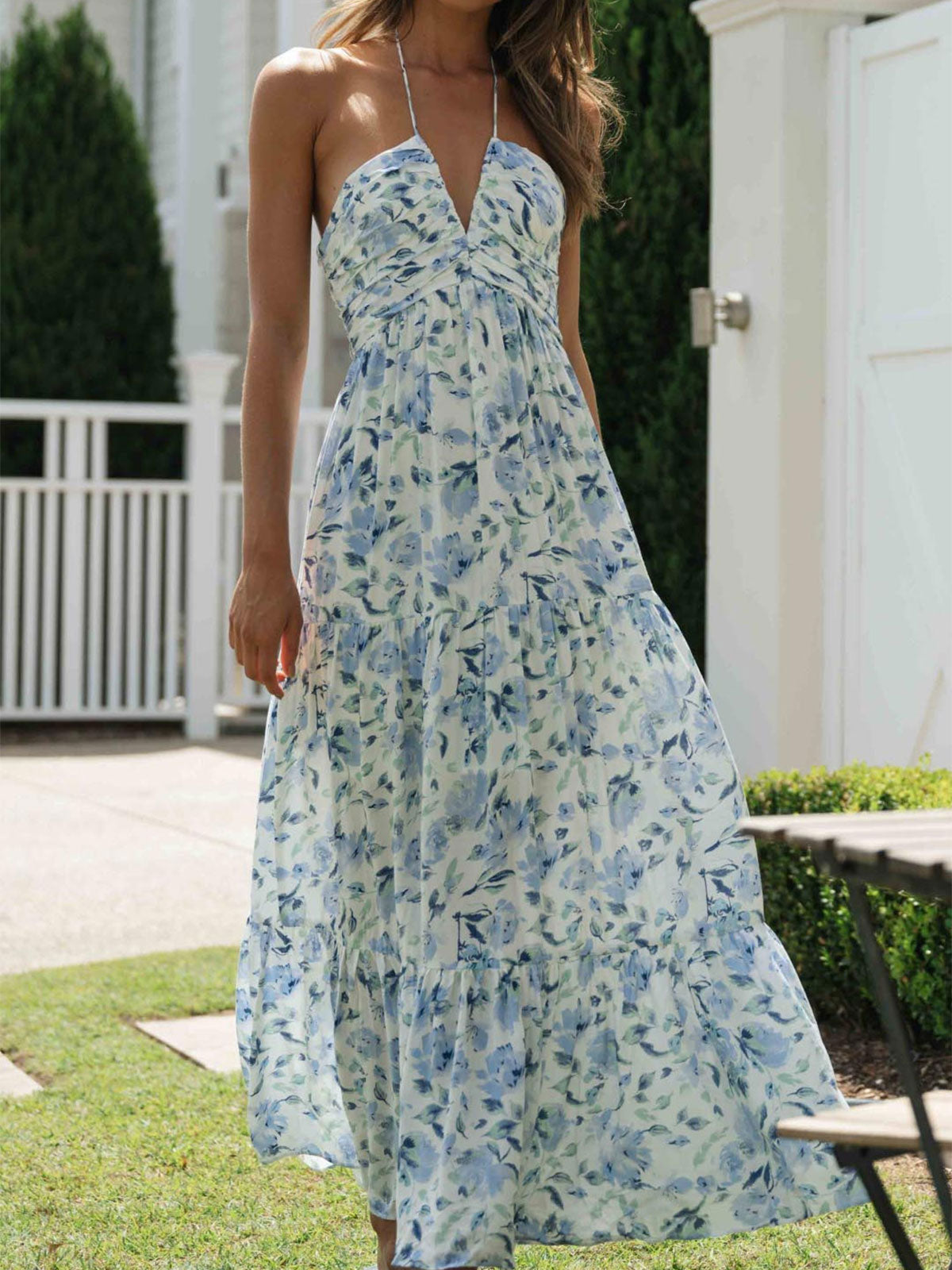 Resort Halter Maxi Dress