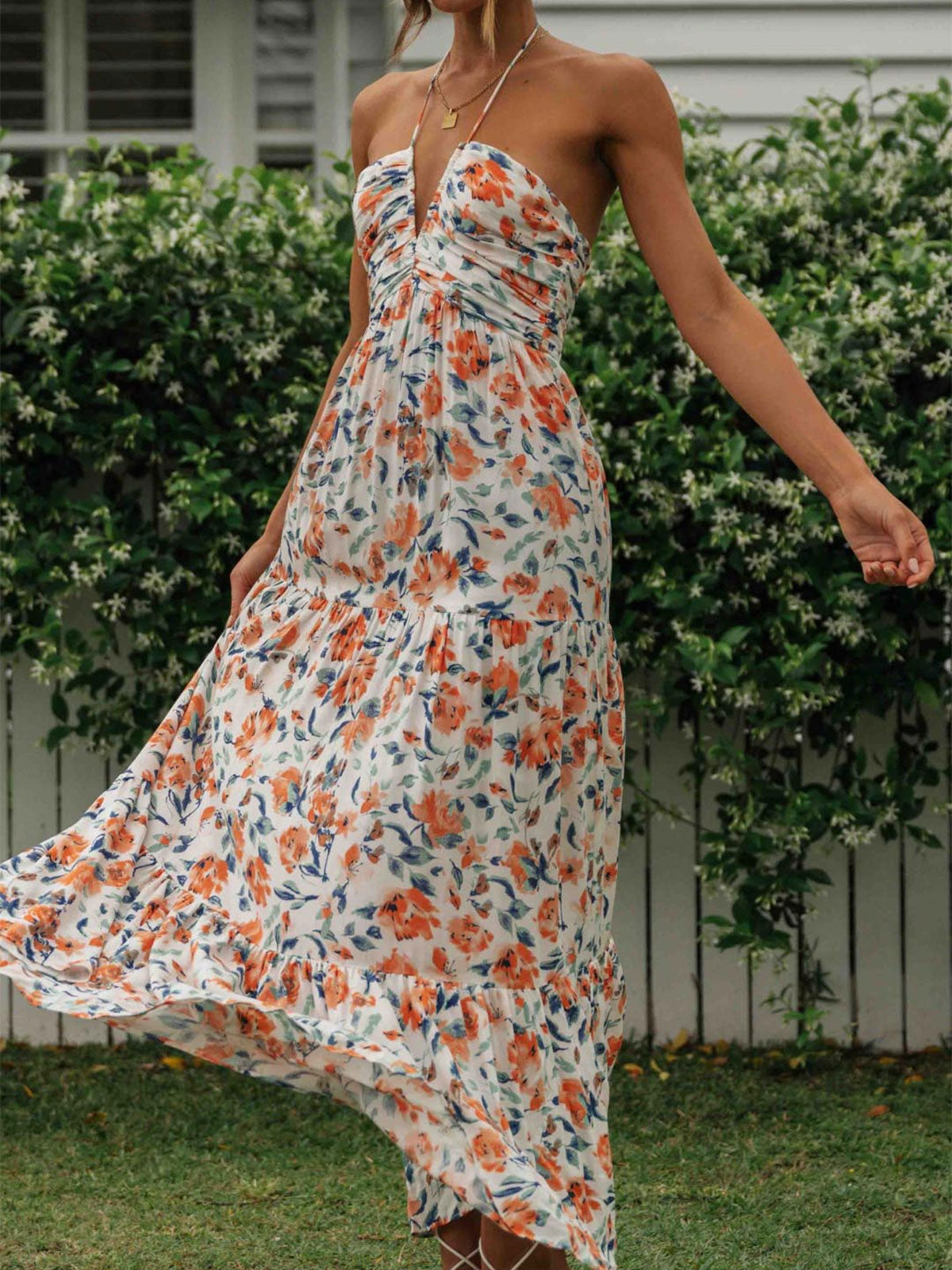 Resort Halter Maxi Dress