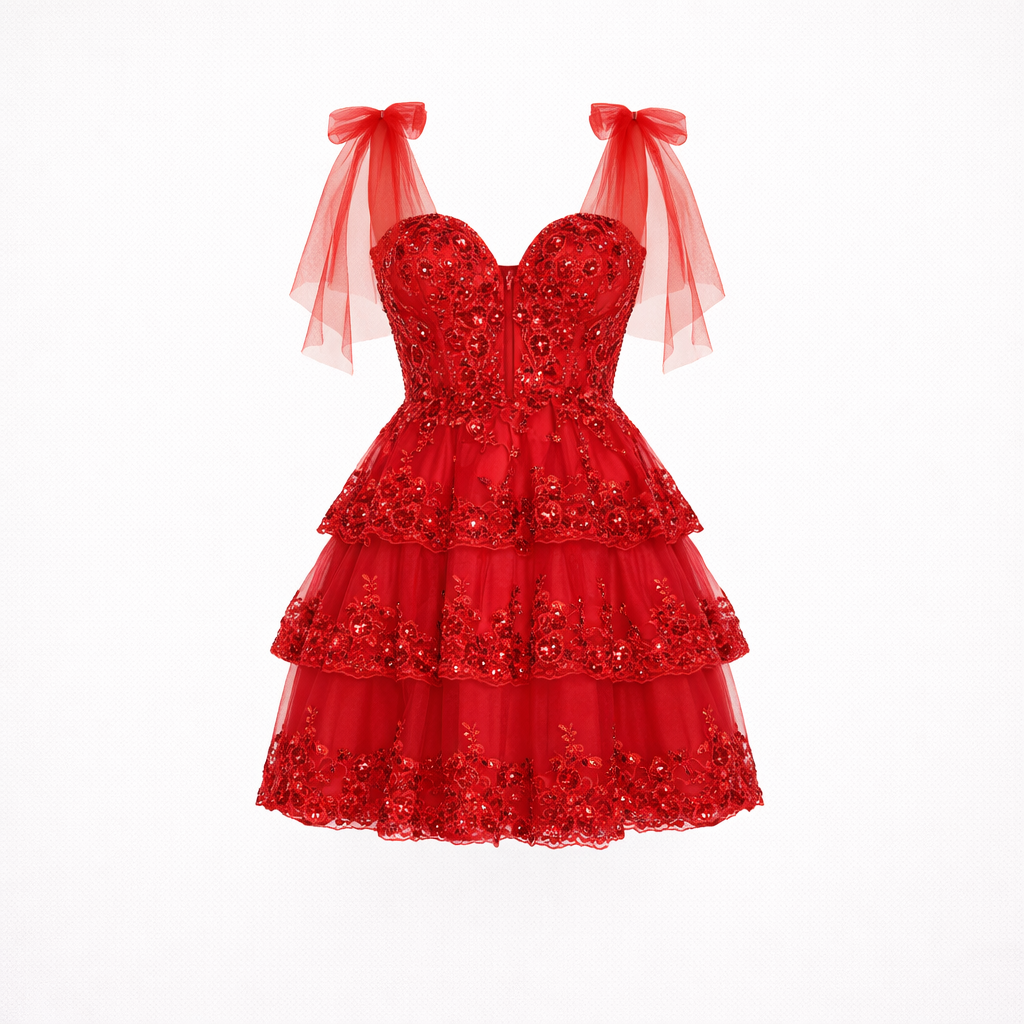 Women’s Floral Tiered Maxi Dress - Flowing Fit