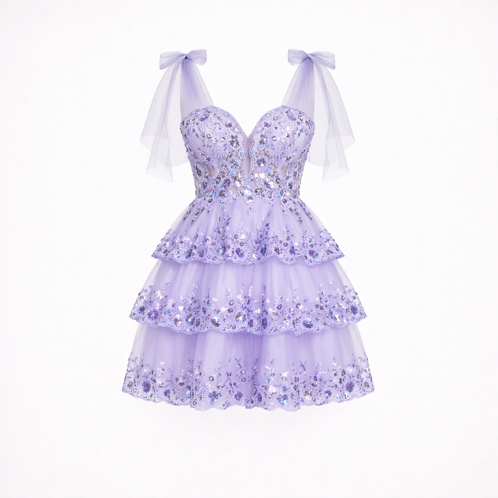 Women’s Floral Tiered Maxi Dress - Flowing Fit